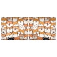 thumbnail image 3 of Orange Corgi Pattern Tier Curtains Tier Kitchen Living Room Bedroom Balcony 2 Panels 27x36 Inch, 3 of 9