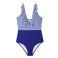 thumbnail image 7 of MSJUHEG Monokini,1 Piece Swimsuit,Plus Size One Piece Swimsuit,Push Up Swimsuits for Women,Tummy Control Bathing Suits,Bathing Suit for Women,Swimsuits for Women 2025 Blue M, 7 of 7