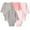 Pink/Grey Shades, variant on baby boys Ultimate Flexy 5 Pack Long Sleeve Bodysuits Bodystocking, Pink/Grey Shades, 6-12 Months US