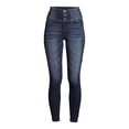 thumbnail image 3 of No Boundaries Juniors' 3-Button Corset Jeans, 3 of 6