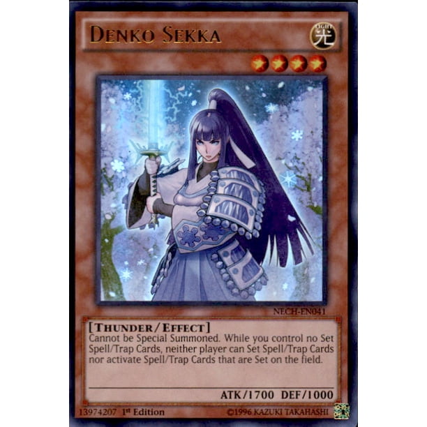 Yu Gi Oh The New Challengers Single Card Ultra Rare Denko Sekka Nech En041 Walmart Com