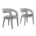 thumbnail image 2 of Modway Pinnacle 20" Upholstered Fabric Dining Chair in Gray (Set of 2), 2 of 10