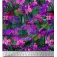 thumbnail image 1 of Soimoi Cotton Poplin Fabric Leaves & Floral Artistic Print Sewing Fabric Yard 56 Inch Wide, 1 of 3