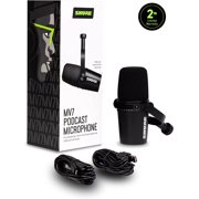 Shure MV7 Podcast Microphone (Black) for Podcasting, Home Recording and Gaming