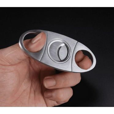 Cigar Cutter Stainless Steel Guillotine Double Cut Blade