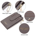 thumbnail image 6 of Badiya RFID Card Holder Wallet for Women Slim Wallets Bifold Women Multi Card Case Zipper Coin Purse, 6 of 9