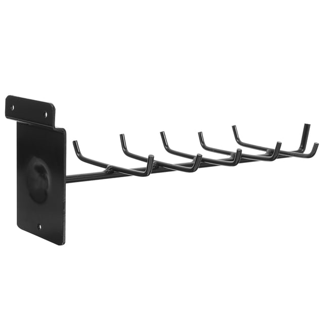 OULII 1Set Black Wall Mount Violin Hanger For Supporting String Instruments Erhu Rack Bow Display 11.6x3.7in