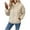Yellow, variant on Turilly Women's New Solid Color Pullover Hooded Loose Plush Sweatshirt