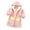 Pink, variant on Toddler Girls Boys Hooded Robes Soft Flannel Bathrobes for Kids Fleece Bath Pajamas Sleepwear for Fall Winter 3-14+ Years Old