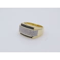 thumbnail image 4 of Dazzlingrock Collection 0.45 Carat (ctw) Round Black & White Diamond Hip Hop Flashy Ring for Men in 18K Yellow Gold, Size 9, 4 of 6