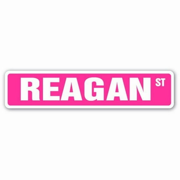 REAGAN Street Sign Childrens Name Room Sign | Indoor/Outdoor |  18" Wide