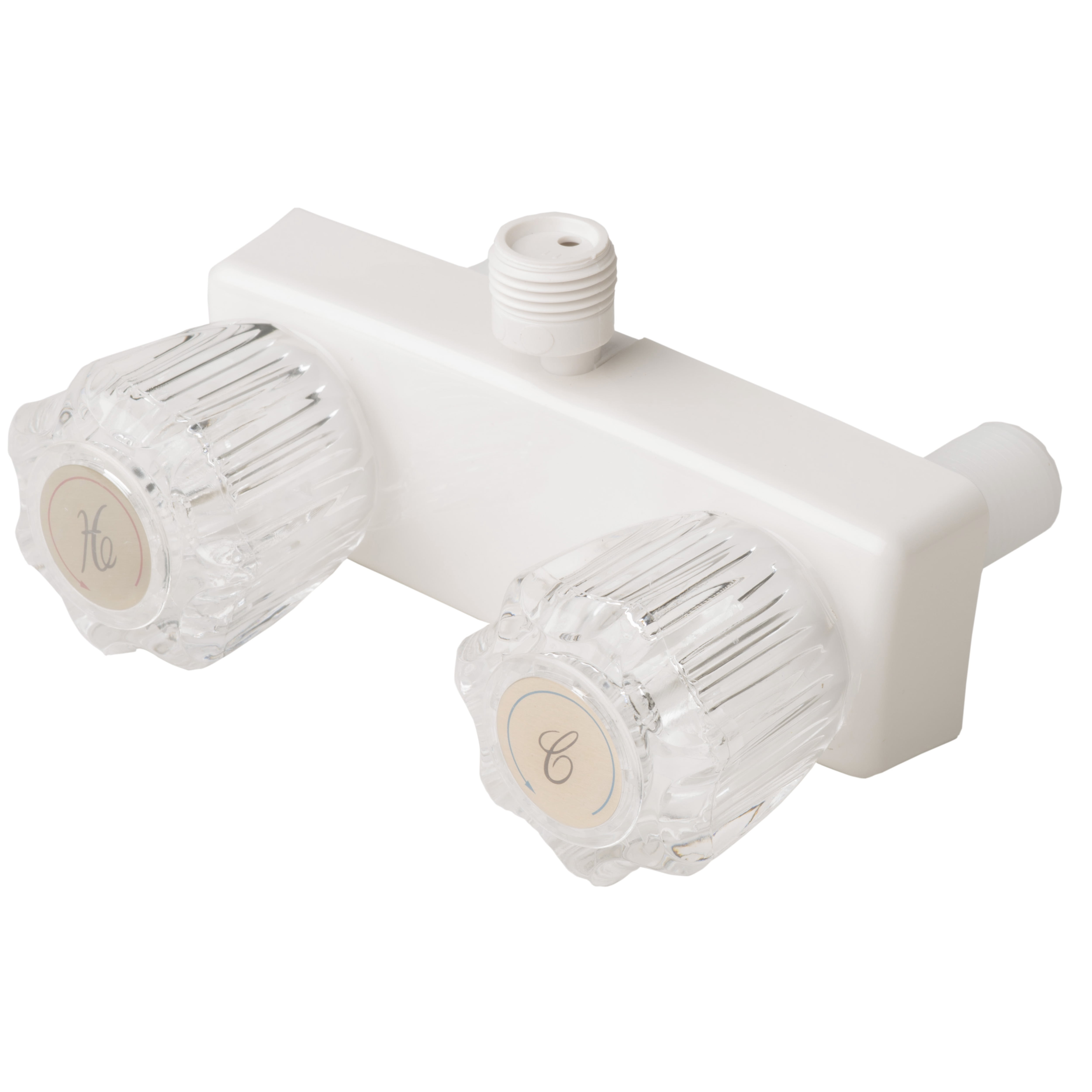 Laguna Brass 3220AWT/4120WT RV/Motorhome Non-Metallic Valve with Hand Shower Set, White Finish