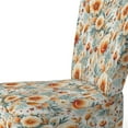 thumbnail image 4 of Designart "Orange Poppies Garden Serenity" Orange Floral Upholstered Accent Chair - Cottage Arm Chair For Living Room, 4 of 5