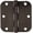 Oil Rubbed Bronze, variant on Basics Rounded Interior Door Hinges with Screws, 3.5" x 3.5", Satin Nickel, Curved Corners, 18-Pack
