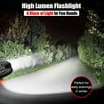 thumbnail image 2 of TRAHOO-3pack LED Flashlights High Lumens, Tactical Flashlight, 5 Modes, Zoomable, Waterproof, Adjustable Brightness Flash Light for Camping, Everyday, Hiking, Outdoor & Emergency Use, 2 of 4