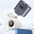 thumbnail image 7 of Car Clip Fan Rechargeable Portable Air Conditioning Fan with LED Display 360° Rotation, 7 of 7
