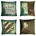 thumbnail image 1 of EREHome Grunge Textured Pillow Case Home Decor Cushion Cover 20x20 Inch, 1 of 2