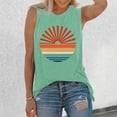 thumbnail image 2 of Trendfront Womens Graphic Print Pattern Tank Tops Crewneck Casual Loose Fit Sleeveless Tee Trendy Fashion T Shirts Pullover Daily Outfits, 2 of 6