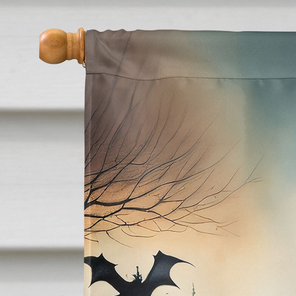 Halloween Belgian Malinois Dog House Flag 28x40IN Double-Sided Polyester Decorative Sleeve Pole Flag for Outdoor Home Garden