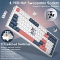 thumbnail image 4 of Teclado mecánico para juegos Redragon K723 Creamy Wireless, 4 of 9