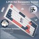 thumbnail image 4 of Teclado mecánico para juegos Redragon K723 Creamy Wireless, 4 of 9