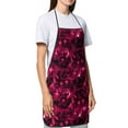 thumbnail image 4 of Easygdp Burgundy Tie Dye Apron Waterdrop Resistant with 2 Pockets,Oil Resistant Cooking Kitchen Chef Apron for Women Men, 4 of 7