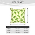 thumbnail image 2 of KLL Green Peas Decorative Throw Pillow Covers Velvet Soft for Couch Sofa Bedroom Living Room Outdoor (No pillow core)- 18"x18", 2 of 5