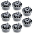 thumbnail image 1 of 8 Packs 165314 Dishwasher Wheels Lower Rack Fit for Bo-sch,Dishwasher Wheels Replaces Dish Rack Part Number 420198 AP2802428 PS3439123 by AMI PARTS, 1 of 7