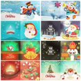 thumbnail image 3 of Paquete de 8 tarjetas de Navidad con sobre en blanco, bricolaje 5D, tarjetas de pintura de diamantes, Navidad, diamantes de imitación, pintura de diamantes, tarjeta de regalo, tarjeta de felicitación, postal brillar Electrónica, 3 of 4