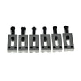 thumbnail image 4 of Dopro - Juego de 6 monturas de acero inoxidable para guitarra (10,5 mm, con tornillos negros para gu, 4 of 5