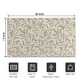 thumbnail image 5 of Beige Leaves Crystal Velvet Nonslip Floor Mat, Entryway Doormat Durable Low-Profile Mat Home Decor, Rug Washable Kitchen Bathroom Laundry Bedroom Living Room Doormats 30x17in, 5 of 7