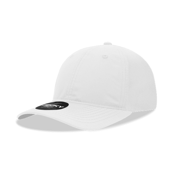 Decky 6220 6 Panel Low Profile Relaxed Performance Dad Hat-White