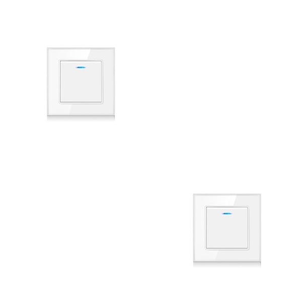 Inteprter Interruptor de la lámpara del panel de luz Suministros para el hogar Accesorios para el hogar Controlador de linterna Aplicación Blanco/Control doble 2piezas