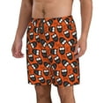 thumbnail image 2 of KLL Owls And Boo Men's Casual Summer Beach Shorts Hawaiian Shorts with Pockets-Small, 2 of 5