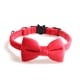 thumbnail image 1 of Zhuge Collar para gatos con hebilla ajustable, collares suaves de seguridad para perros pequeños o gatos, nudo de lazo rojo, 1 of 4