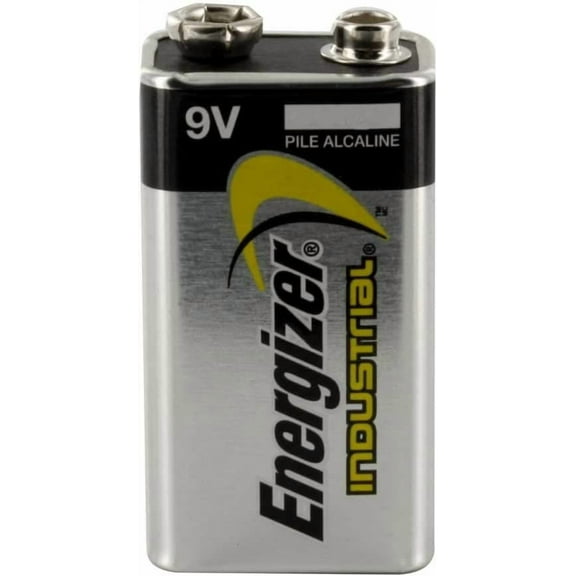Energizer EN22 Alkaline Industrial Battery, 9 Volt, 12/BX