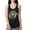 Black, variant on Wolf in Dream Catcher Animal Lover Ladies Racerback Tank Top