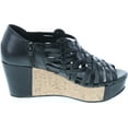 thumbnail image 6 of Pierre Dumas Women's Natural-1 Vegan Leather Criss Cross Strappy Wedge Platform Sandals, 6 of 7