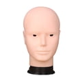 thumbnail image 2 of Cabeza de maniquí masculino calvo con peluca, sombrero profesional resistente, casco y gafas. Estilo B, 2 of 8