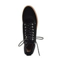 thumbnail image 5 of Shellys London Erin Black Suede Low Wedge Fashion Combat Lace Up Ankle Boots (Black, 8), 5 of 5