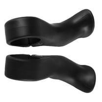 TAILTOSS 1 Pair Ergonomic Design Bike Handles 3.62X1.26X0.71In Black Plastic For Cyclists