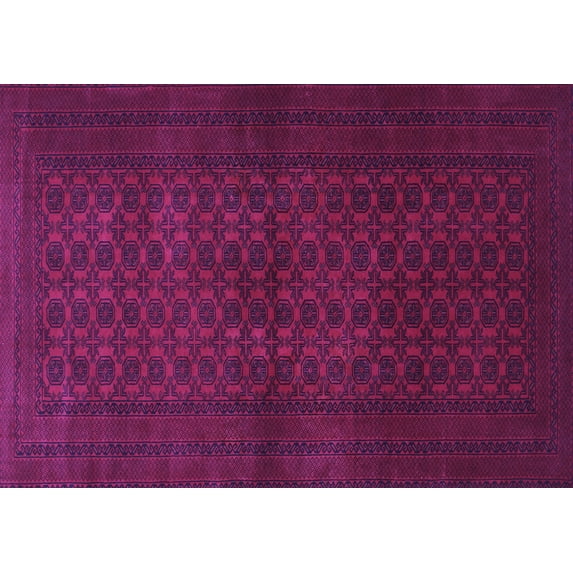 Ahgly Company Indoor Rectangle Persian Purple Traditional Area Rugs, 4' x 6'