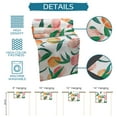 thumbnail image 7 of Table Runner Dresser Scarves 72 Inch Long, Pink Orange Peach Watercolor Fruit Linen Dining Table Runners Green Leaf Foliage on White Tabletop Scarf for Wedding Holiday Party Kitchen, 7 of 7