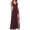 Brick Red, variant on Satin Bridesmaid Dresses for Women Spaghetti Strap A-Line V-Neck Formal Evening Gowns with Slit Orange L