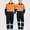 Orange2, variant on Men's One Piece Work Coverall Jumpsuits Long Sleeves Front Zipper Mechanics Suits Cargo Pants for Men with Pockets,Plus Size Blue S