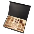 thumbnail image 2 of Juego de 24 cubiertos, cuchillo para servir, tenedor, cuchara, vajilla, paquete de regalo, reutilizable Zulema  tenedor cuchara de cena, 2 of 7