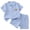 Sky Blue, variant on Toddlers and Baby Boys' Summer Clothes Infant Boy Button-town Shirt and Short Set Outfits (Khaki, 6-7 Years)