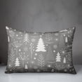 thumbnail image 3 of Creative Products Gray Christmas Tree Pattern 14x20 Spun Poly Pillow, 3 of 3