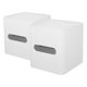 thumbnail image 1 of 2 cajas de pañuelos rectangulares con tapa, soporte multifunción para pañuelos faciales, dispensador de pañuelos faciales, soporte para toallas de papel, 1 of 8
