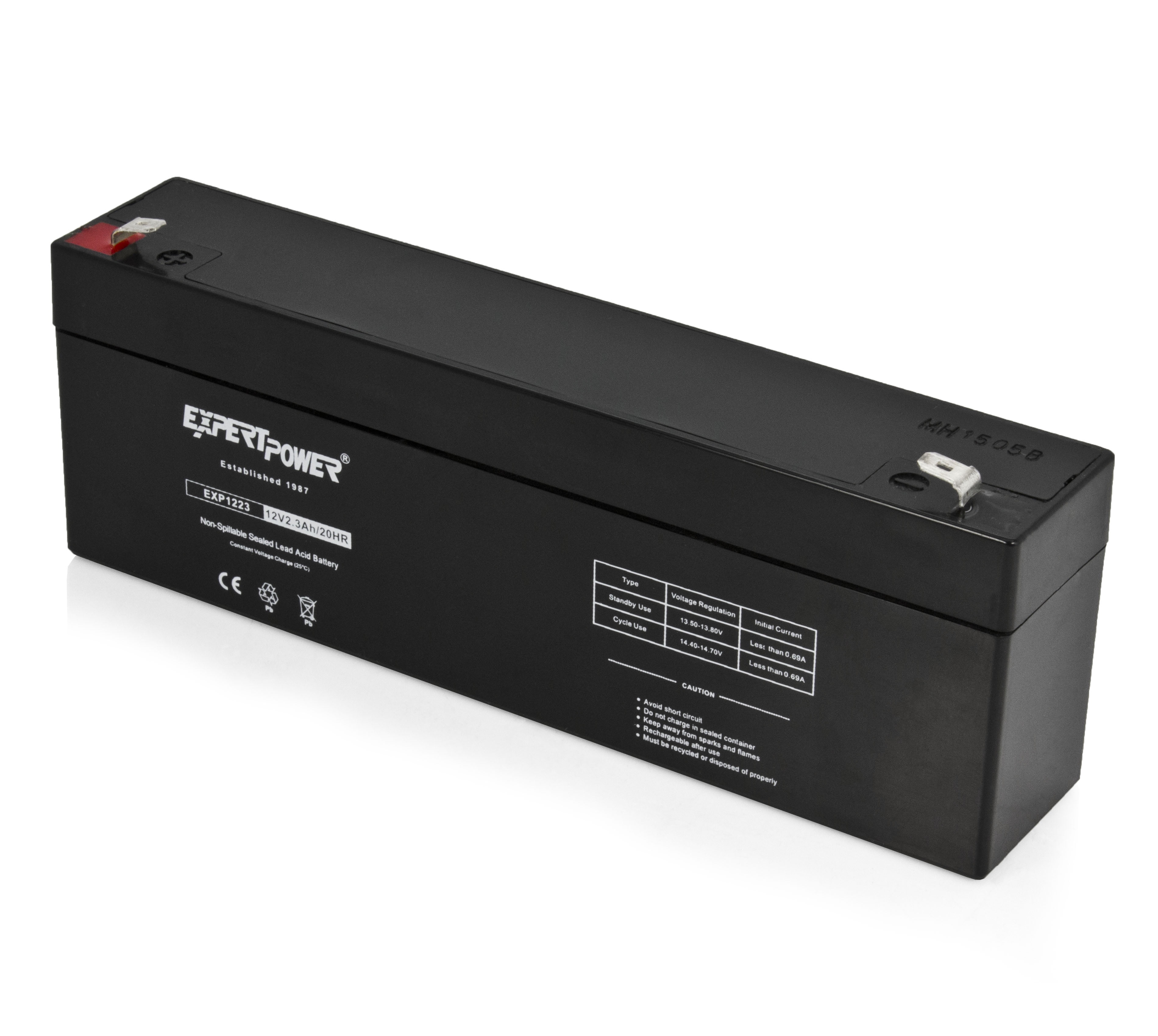 ExpertPower® 12 Volt 2.3 Ah Rechargeable Battery - Walmart.com